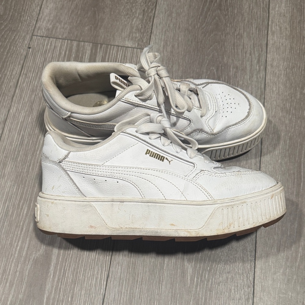Puma Classic White Platform Sneakers